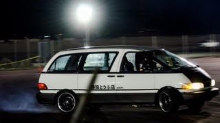 Toyota Previa Mini Van Drifting  Firebird Raceway Drift amp Drag 9212012 [upl. by Heddie]