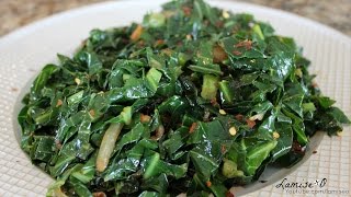 How To Cook Collard Greens Quickly  Easy Sauteed Collard Greens  Episode 90 [upl. by Enylekcaj252]