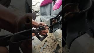 Repair rear footrest shorts sinodiy motorcycle howto repair [upl. by Ecilayram666]