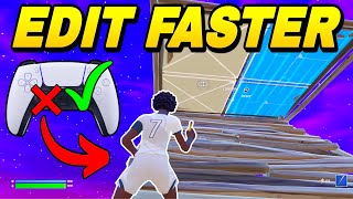 How To EDIT FASTER on Controller  Remove INPUT DELAY Fortnite Tutorial [upl. by Adiuqal]