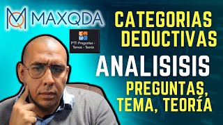 MAXQDA 2022  Categorías deductivas y su análisis [upl. by Odilo475]