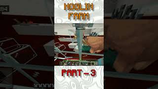 Hoglin Farm New Problem  Minecraft pe hindi minecraft mcpe gaming minecraft [upl. by Seko]