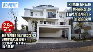 Review Rumah Summarecon Bogor Agathis Golf 3 Lantai Kolam Renang View Lapangan Golf Part 24 [upl. by Arimlede553]