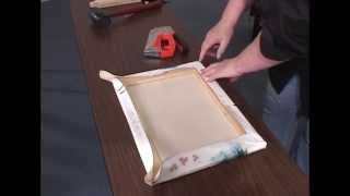 How to Stretch a Canvas for oil amp acrylic paintings giclees and prints [upl. by Annyahs]