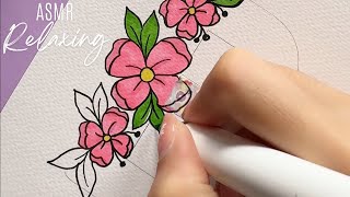 ASMR  Name Lettering Using Ohuhu Markers 🖋️  Silent Relaxation [upl. by Macmahon]