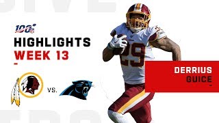 Derrius Guice Shreds Panthers w 129 Yds amp 2 TDs  NFL 2019 Highlights [upl. by Javler]