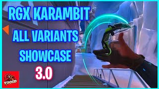 RGX KARAMBIT 30 ALL VARIANTS SHOWCASE [upl. by Ekul]