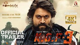 KGF Chapter 3  Concept Trailer HINDI  Yash  Raveena Tandon  NTR  Prashanth Neel  2025 [upl. by Boccaj681]