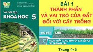 VBT KHOA HỌC LỚP 5 BÀI 1 THÀNH PHẦN VÀ VAI TRÒ CỦA ĐẤT ĐỐI VỚI CÂY TRỒNG TRANG 46 vbtkhoahoclop5 [upl. by Valer]