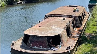 We Bought A Big Old Rusty Canal Boat  Episode 1 [upl. by Dorolisa]