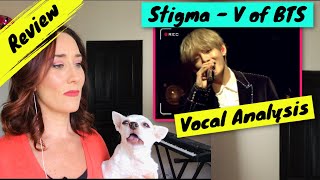 Vocal Coach Reaction BTS Stigma LIVE  WOW He was [upl. by Aicire]