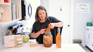 How to make KOMBUCHA at home  First ferment [upl. by Ordnassela]