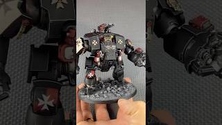 Black Templar Brutalis Dreadnought painting process warhammer warhammer40k 40k paint painting [upl. by Dorry870]