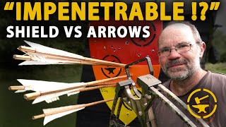 quotImpenetrablequot leather shield tested with arrows  Part 3 [upl. by Iret]