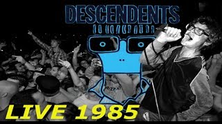 Desendents quotSuburban Home  Good Good Thingsquot Live Video 1985 with Lyrics [upl. by Akimihs]