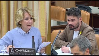 Els 20 minuts de tensió entre Rufián i Aguirre [upl. by Lessirg]