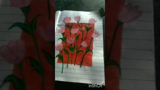 Tulips 🌷 painting 🖌️youtubeshorts painting foryou [upl. by Riki]