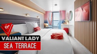 Virgin Voyages Valiant Lady  Sea Terrace  Full Walkthrough Room Tour amp Review 4K [upl. by Ahsennek]