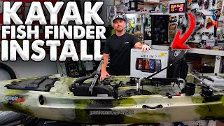 Kayak Fish Finder Install  Humminbird Helix UnBoxing Custom Kayak Build 2021 [upl. by Aihcrop]