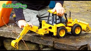 Unboxing a JCB Backhoe Surprise Toy  Construction Trucks for Toddlers  JackJackPlays [upl. by Yna660]