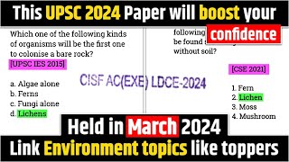 PYQs Supremacy  Environment linkage for UPSC 2024  CISF AC 2024 analysis  facetsofupsc [upl. by Eilime]