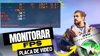 Como Exibir o FPS na Tela com MSI Afterburner  Tutorial Completo [upl. by Garner]