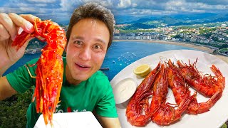 San Sebastian Food Tour  GIANT SCARLET PRAWNS 🦐  Best Tortilla in Spain  Europe Food Paradise [upl. by Ahsrat691]