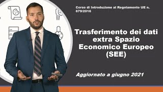 Corso Privacy GDPR  Modulo Trasferimento Dati Extra UE [upl. by Willi429]