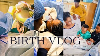 Birth Vlog  Elective CSection  Junior and Esethu Meet the baby  South African YouTuber [upl. by Aivuy]