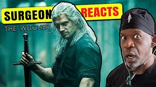 Surgeon Reacts to The Witcher Blaviken Market Fight Scene  Dr Chris Raynor [upl. by Rodger]