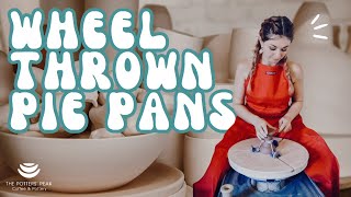 How to Throw a Pie Pan  How to Pottery  Create a pie pan with me on the pottery wheel [upl. by Cram]