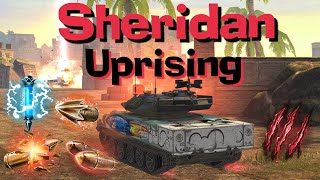 WOT Blitz Sheridan Missile in Uprising  Inferno Chain lightning amp Doubleshot [upl. by Ynohtnaeoj]