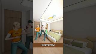 Father amp Mom Build Luxury Beautiful Bedroom For Her Daughter  3d animationshorts [upl. by Alleras]