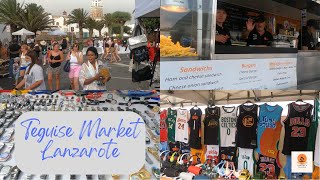 Exploring Lanzarotes Vibrant Teguise Sunday Market in 4K [upl. by Ynot]