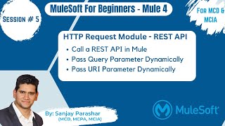 5Calling REST API in Mule 4  HTTP Request  Call Public REST API MuleSoft Tutorials MCD amp MCIA [upl. by Lenny]