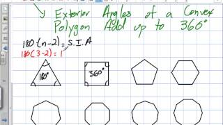 Angle Relationships in Polygons Grade 9 Academic [upl. by Ezar257]