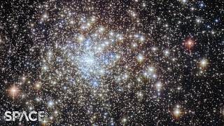 See amazing Hubble Space Telescope imagery of a globular cluster in 4k [upl. by Arlie]