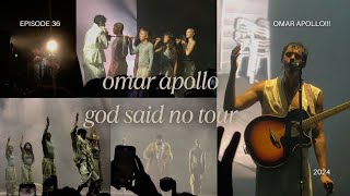 omar apollo god saind no tour concert vlog [upl. by Ained]