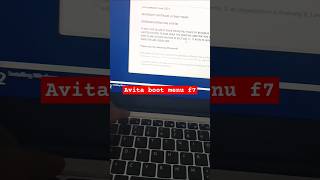 Avita laptop direct boot device select avitalaptop avitabooting [upl. by Nemaj]