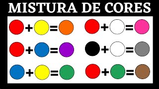 Mistura de Cores e Formar outras Cores  Mistura de cores e Resultados [upl. by Rakel416]