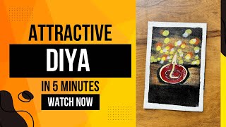 Diya Acrylic painting  Easy Diwali Diya Painting Ideas with Acrylic Paints  StepbyStep Guide [upl. by Lebama632]