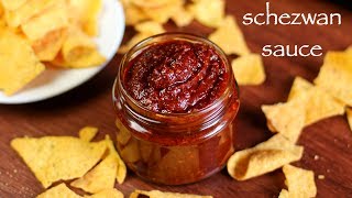 schezwan sauce recipe  schezwan chutney recipe  how to make szechuan sauce [upl. by Ahsinehs]