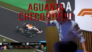 Lobato se emociona narrando la defensa de Checo Pérez ante Lewis Hamilton [upl. by Ahsikam]