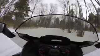 Snowmobile Trail 60 and 83 Island Falls and Linneus [upl. by Loydie909]