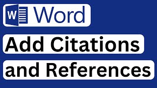 How to Add Citations and References in Microsoft Word  Easy to Follow [upl. by Fitts]