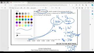 AP Physics C Mechanics FRQ 2023 Set 1 M1 [upl. by Herschel]