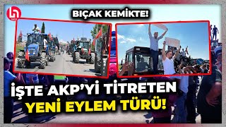 Türkiyede böylesi bir ilk Ekonomik krizdeki çiftçinin traktör eylemleri ülke geneline yayıldı [upl. by Onirefes59]