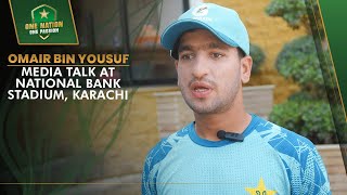 Omair Bin Yousuf media talk at National Bank Stadium Karachi  PCB  MA2A [upl. by Niarda]