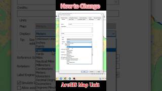 How to Change Map Units in ArcGIS ArcGIS Shorts Shorts [upl. by Henriques]