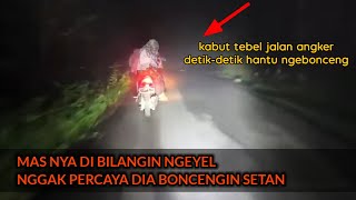 KITA SADARKAN MAS INI NGGAK NYADAR BONCENGIN DEMIT DI JALAN KOSONG [upl. by Nyladnarb918]